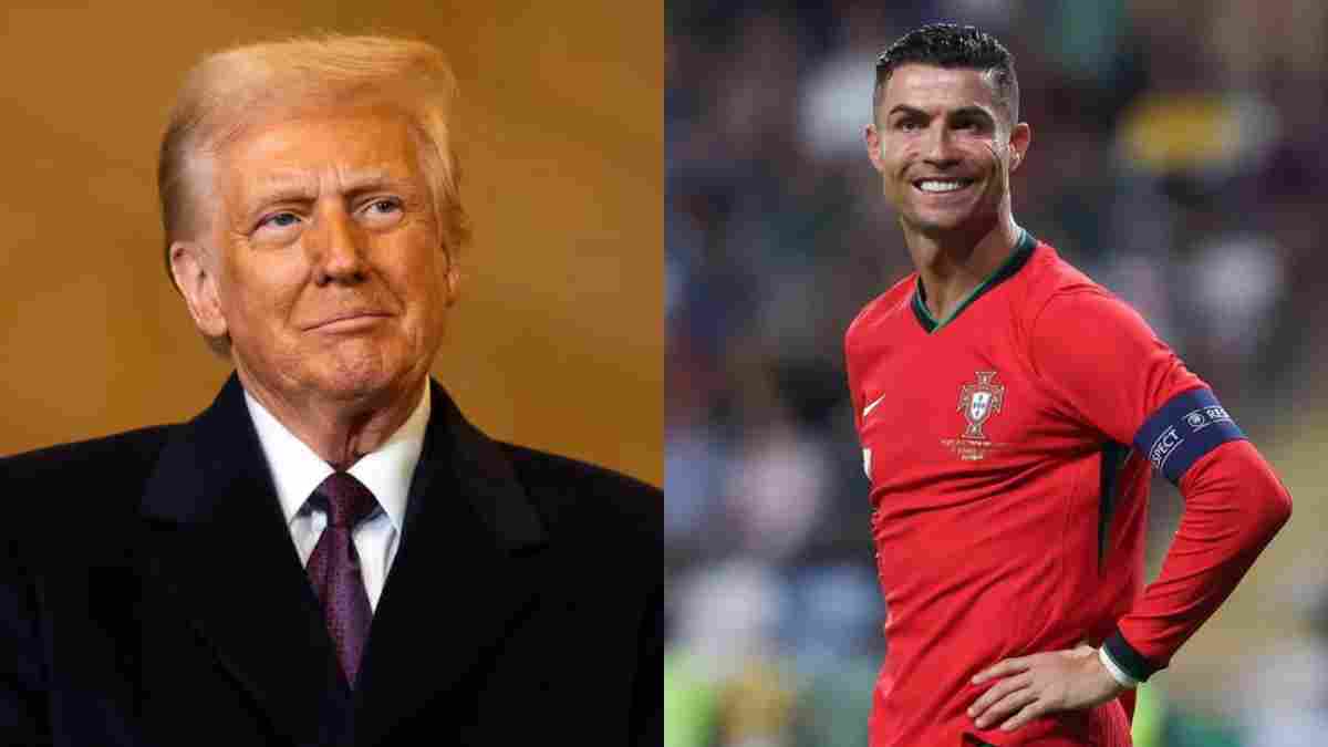U.S. President Donald Trump and Cristiano Ronaldo