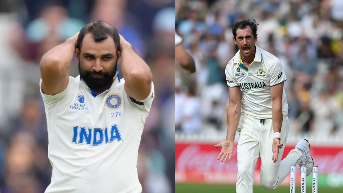 Mohammed Shami and Mitchell Starc (Image Credit: X-Platform)