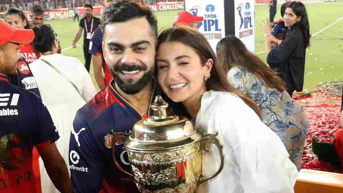 Virat Kohli and Anushka Sharma after RCB wins IPL 2025