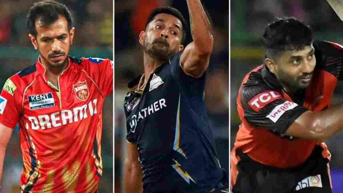 Yuzvendra Chahal, Mohit Sharma and Rahul Tripathi