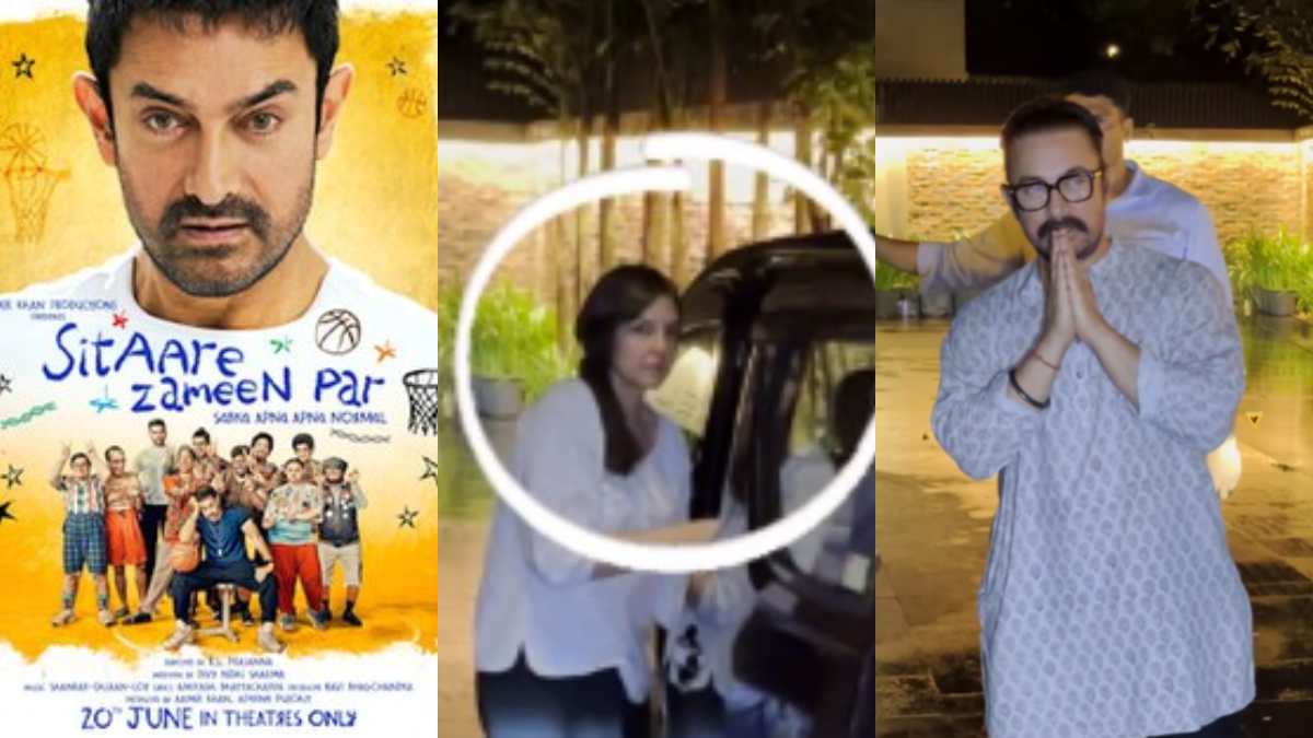 Aamir Khan Arrives With Girlfriend Gauri Spratt For Sitaare Zameen Par For A Special Screening; Watch Video