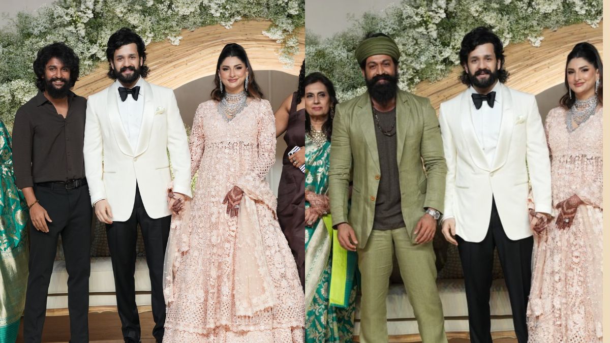 Pics from Akhil Akkineni And Zainab Ravdjee's Reception