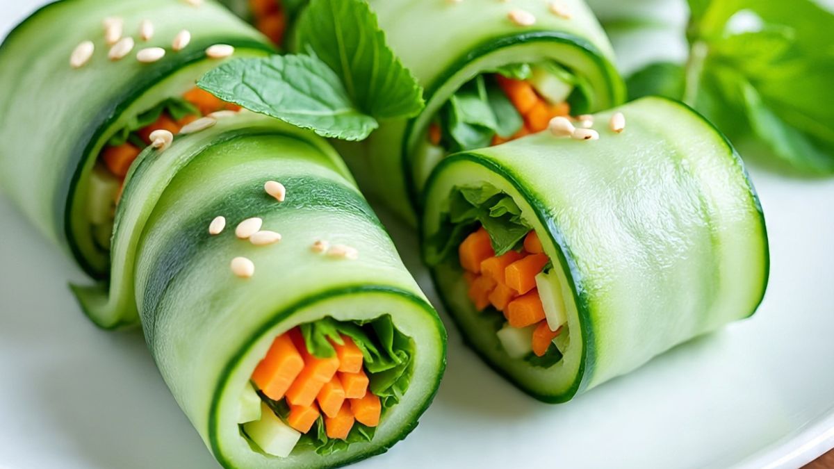 cucumber rolls Feeling Bored This Summer? Don't Worry—Enjoy The Magic Of Fresh And Crispy Cucumber Rolls