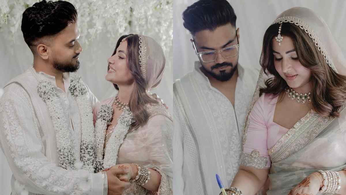 Hina Khan Marries Longtime Boyfriend Rocky Jaiswal, And Her Bridal Look Is Absolutely Jaw Dropping!