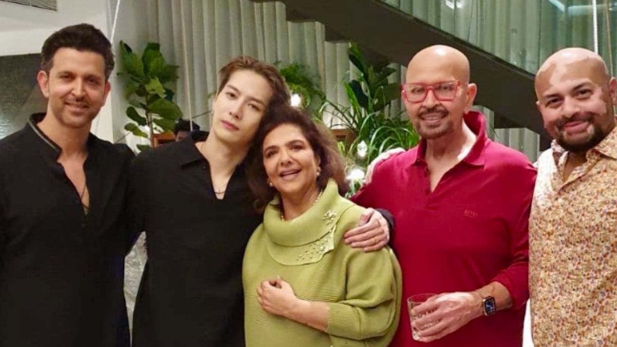 Jackson Wang with Hrithik Roshan's Family