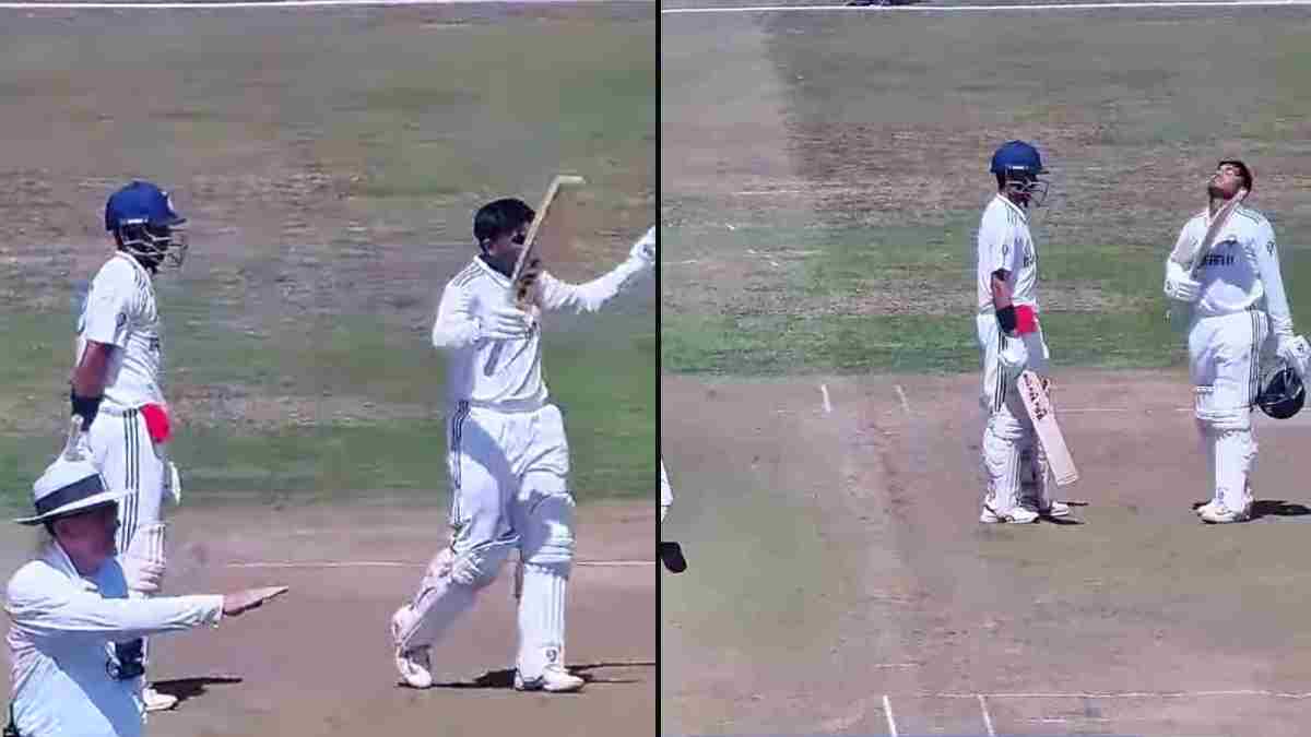 Ayush Mhatre slams a century in the first innings against England