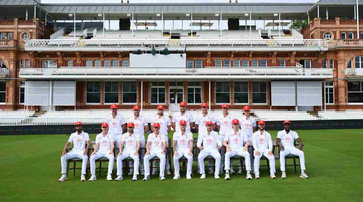 England team wearing Red caps England team wearing Red caps