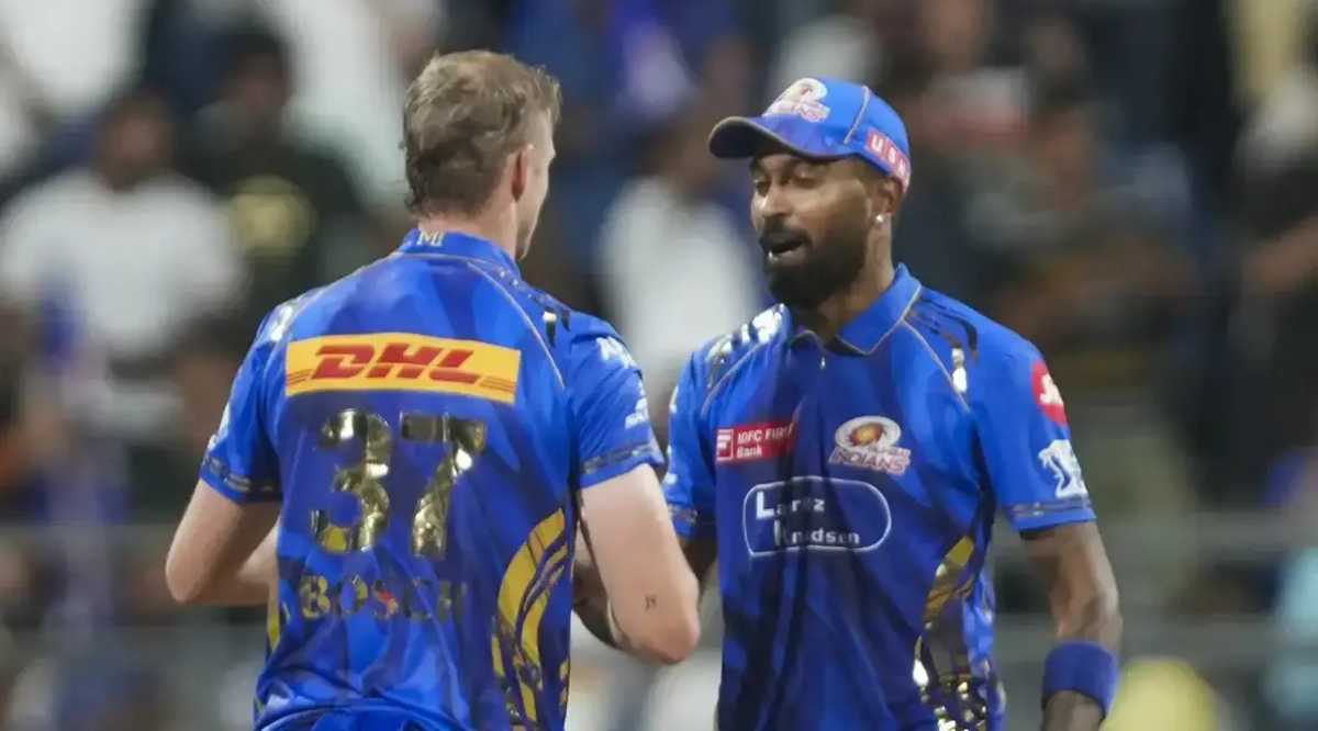 Hardik Pandya and Corbin Bosch Hardik Pandya and Corbin Bosch