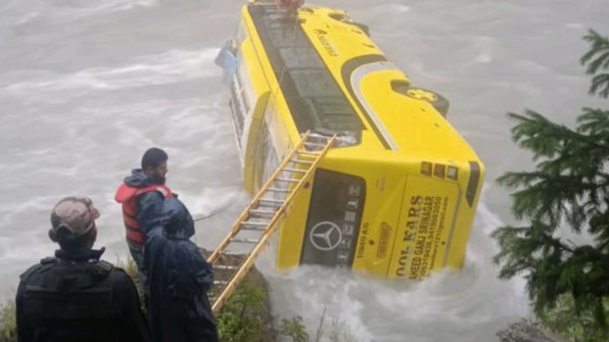 ITBP Bus Plunges Into River Sindh From Kullan Bridge In J-K; Weapons Go Missing, Rescue Ops On