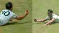 Pat Cummins takes a stunning catch
