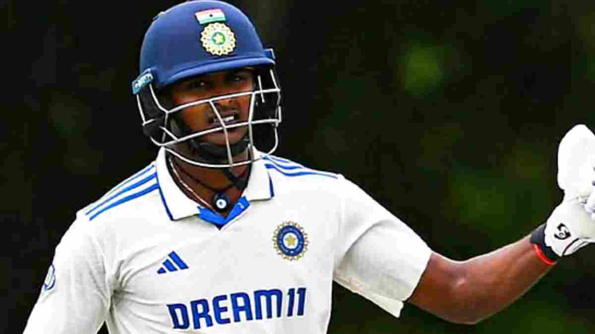 Sai Sudharsan was dismissed for a duck in his debut match against England at Headingley