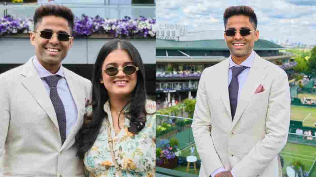 Suryakumar Yadav went to watch Wimbledon 2025 with his wife Devisha Shetty