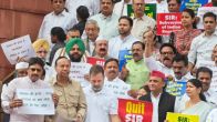 Opposition MPs Including Rahul Gandhi And Akhilesh Yadav Protest Outside Parliament Over Bihar 'Special Intensive Revision' Of Voter Lists