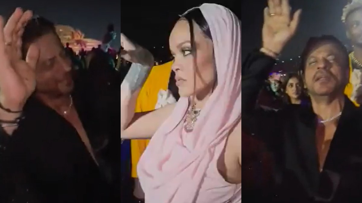 Rihanna Grooves With Shah Rukh Khan On ‘Chaiyya Chaiyya’ At Anant Ambani’s Wedding | Watch