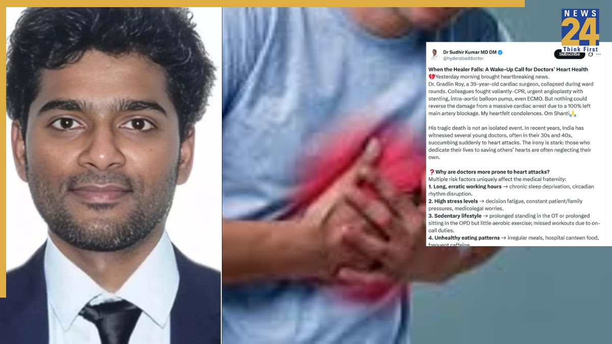 39-Year-Old Cardiac Surgeon Dies Of Heart Attack In Chennai; Hyderabad Doctor’s Wake-Up Call: 'When Healer Falls'