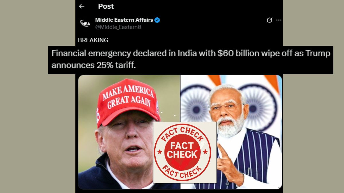 Did Donald Trump’s 25% Tariff Trigger A Financial Emergency In India