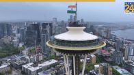Indian Tricolour Flies High At Seattle’s Iconic
