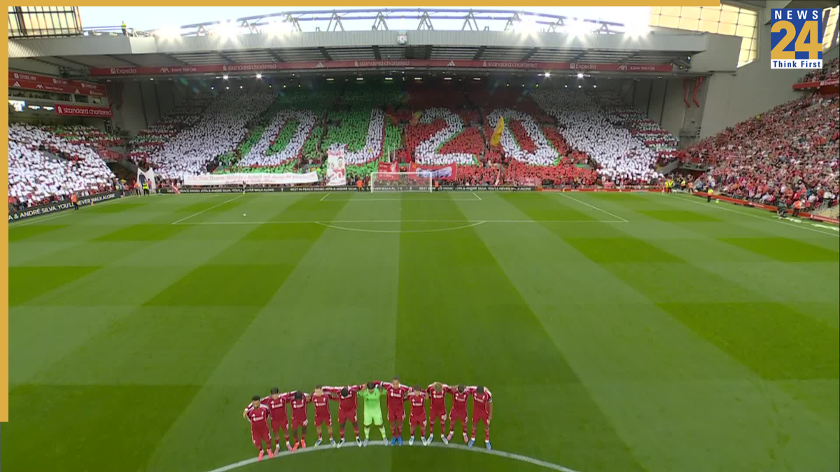 Liverpool pays emotional tribute to Diogo Jota (Image Credit: Premier League/X) Liverpool pays emotional tribute to Diogo Jota (Image Credit: Premier League/X)