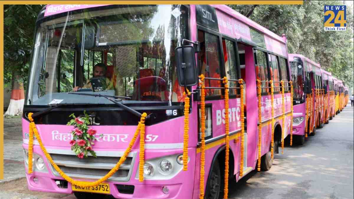 Bihar Pink Bus