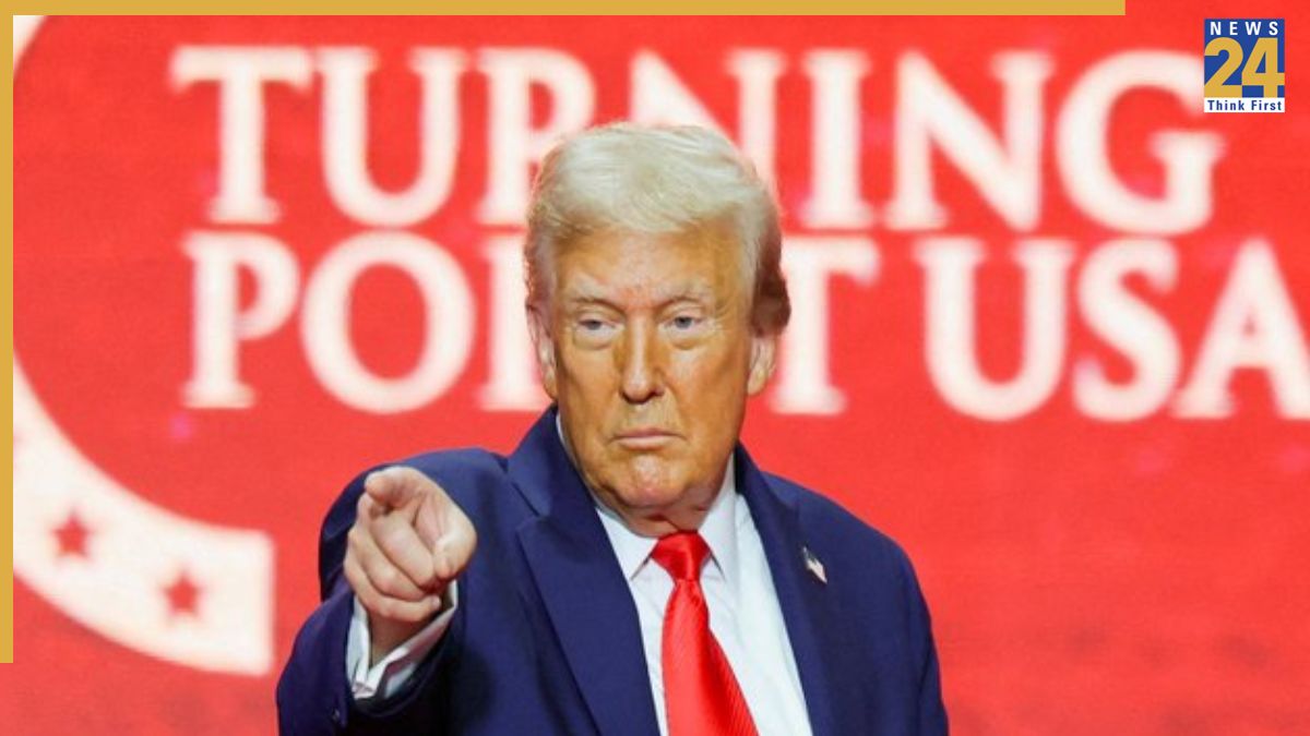 Donald Trump Donald Trump delivers speech at Charlie Kirk memorial service