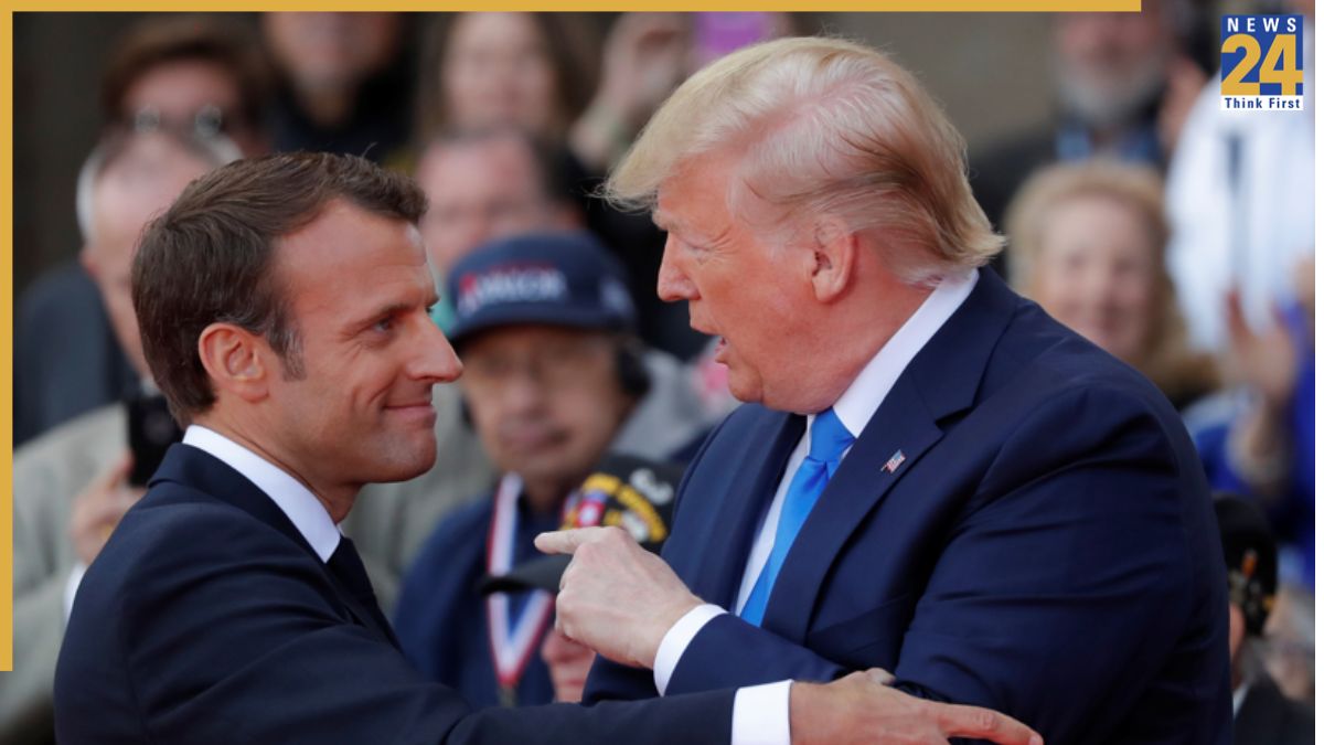 Donald Trump, Emmanuel Macron Donald Trump, Emmanuel Macron