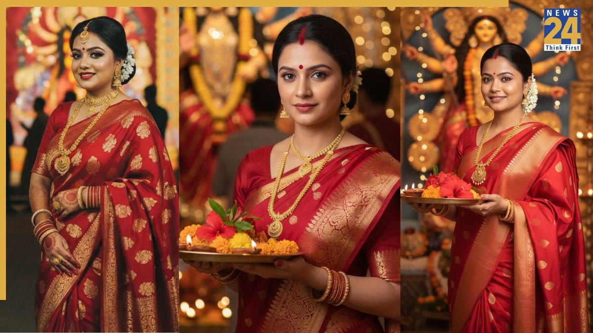 Google Gemini AI Nano Banana Durga Puja trend: create your festive saree look using these prompts