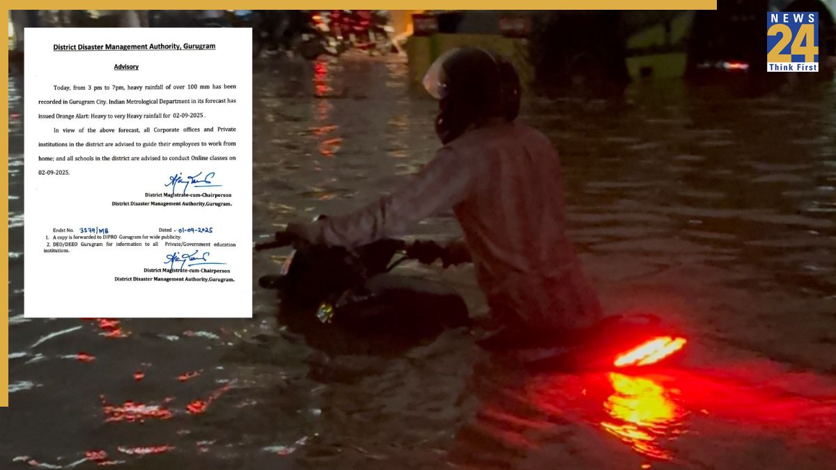 Gurugram Offices to Work From Home Today as Heavy Rain Chokes the City; Issues Advisory — Here’s What It Says About Schools