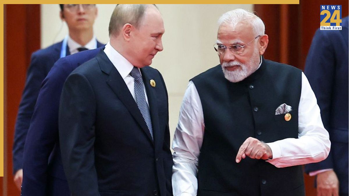 PM Narendra Modi and Russian president Vladimir Putin