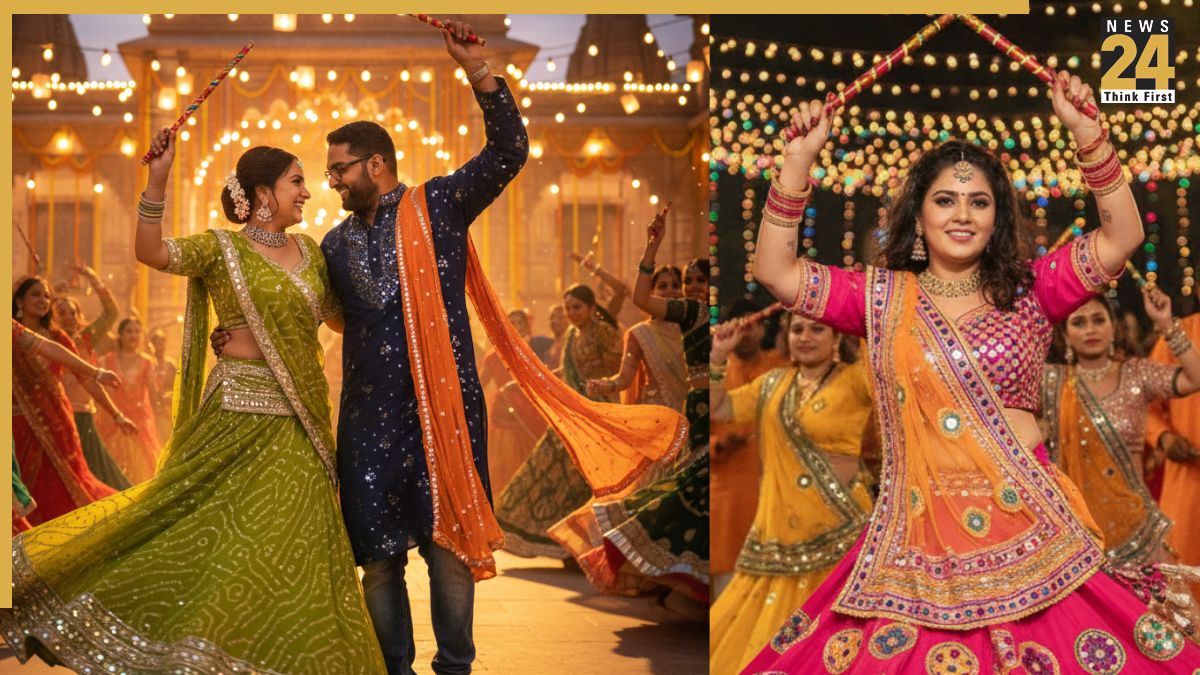 Google Gemini Photo Editing Nano Banana AI prompts dandiya night looks Navratri