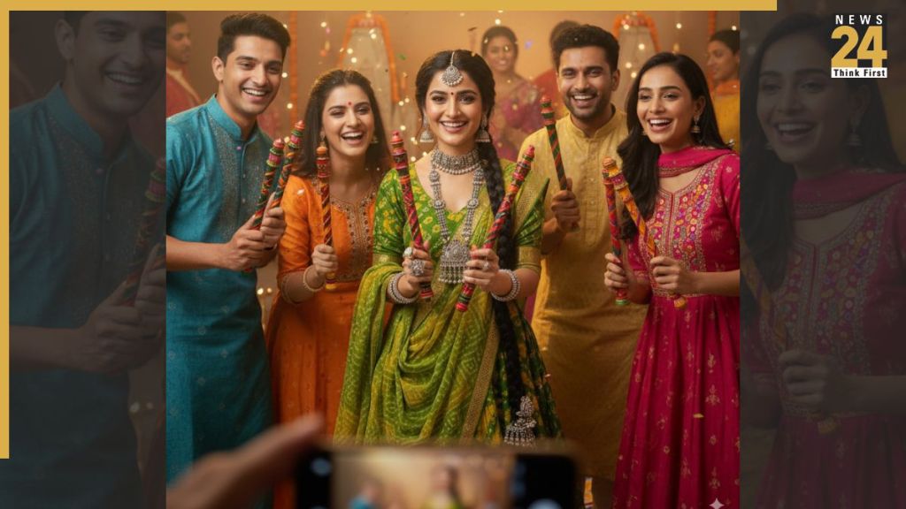 Google Gemini Photo Editing Nano Banana AI prompts dandiya night looks Navratri