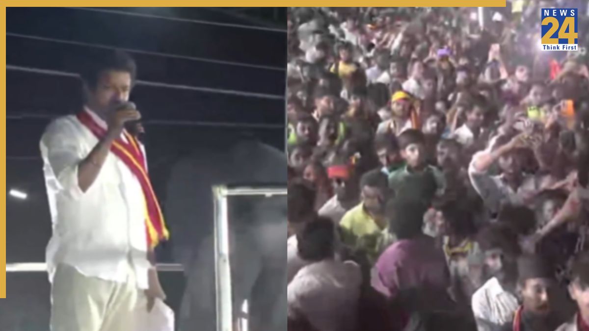 Stampede-like situation in TVK Chief Vijay’s rally in Karur, several faint
