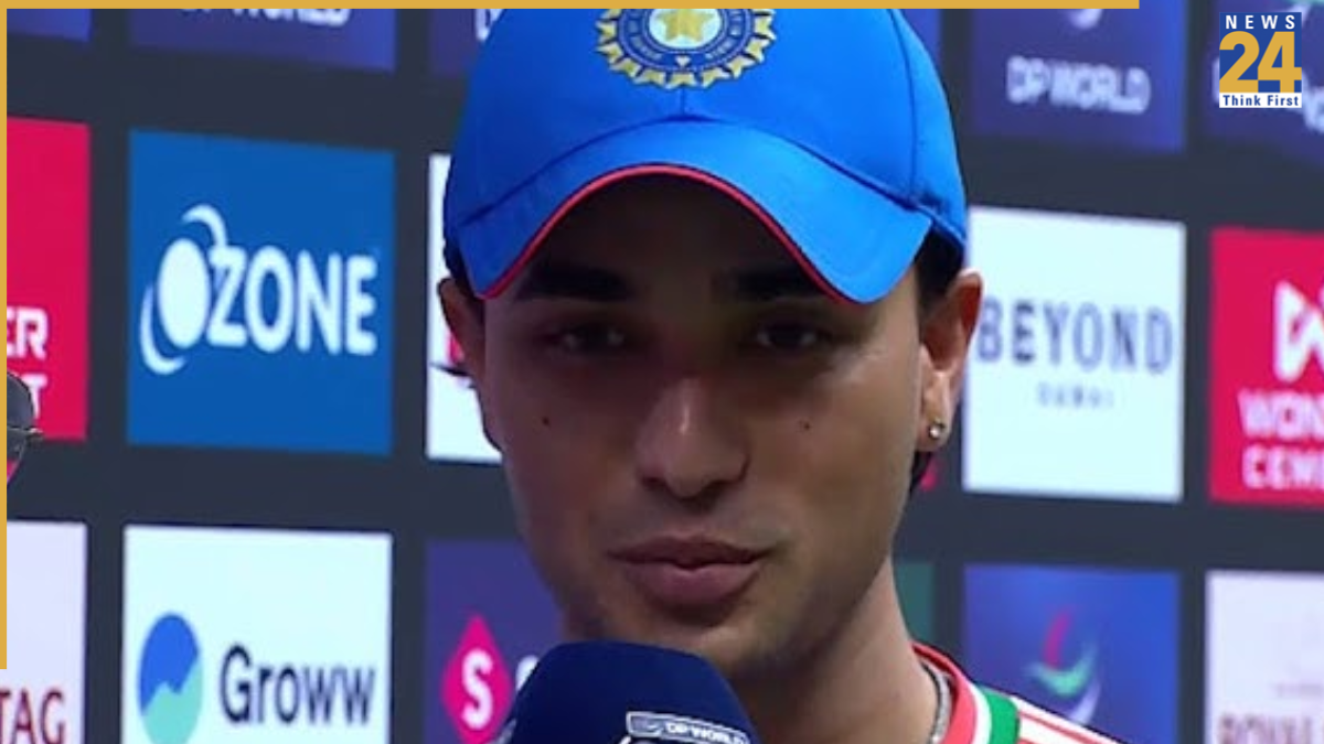 Abhishek Sharma in post-match presentation