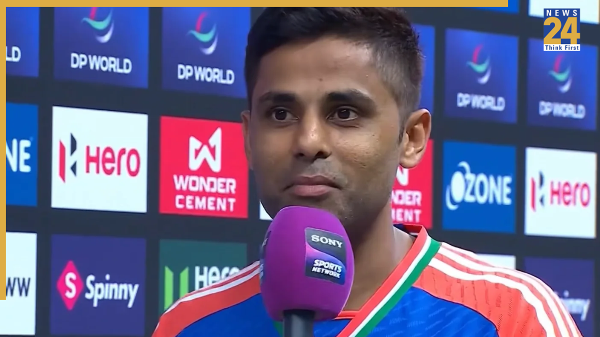 Suryakumar Yadav in post-match presentation after defeating Pakistan
