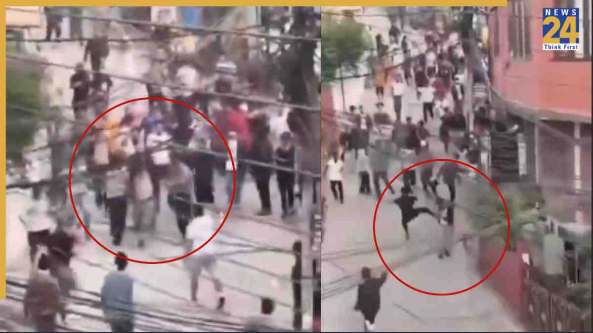 Video - Nepal Finance Minister Chased And Kicked By Protesters, Crashes Into Wall As He Runs Through Kathmandu Streets