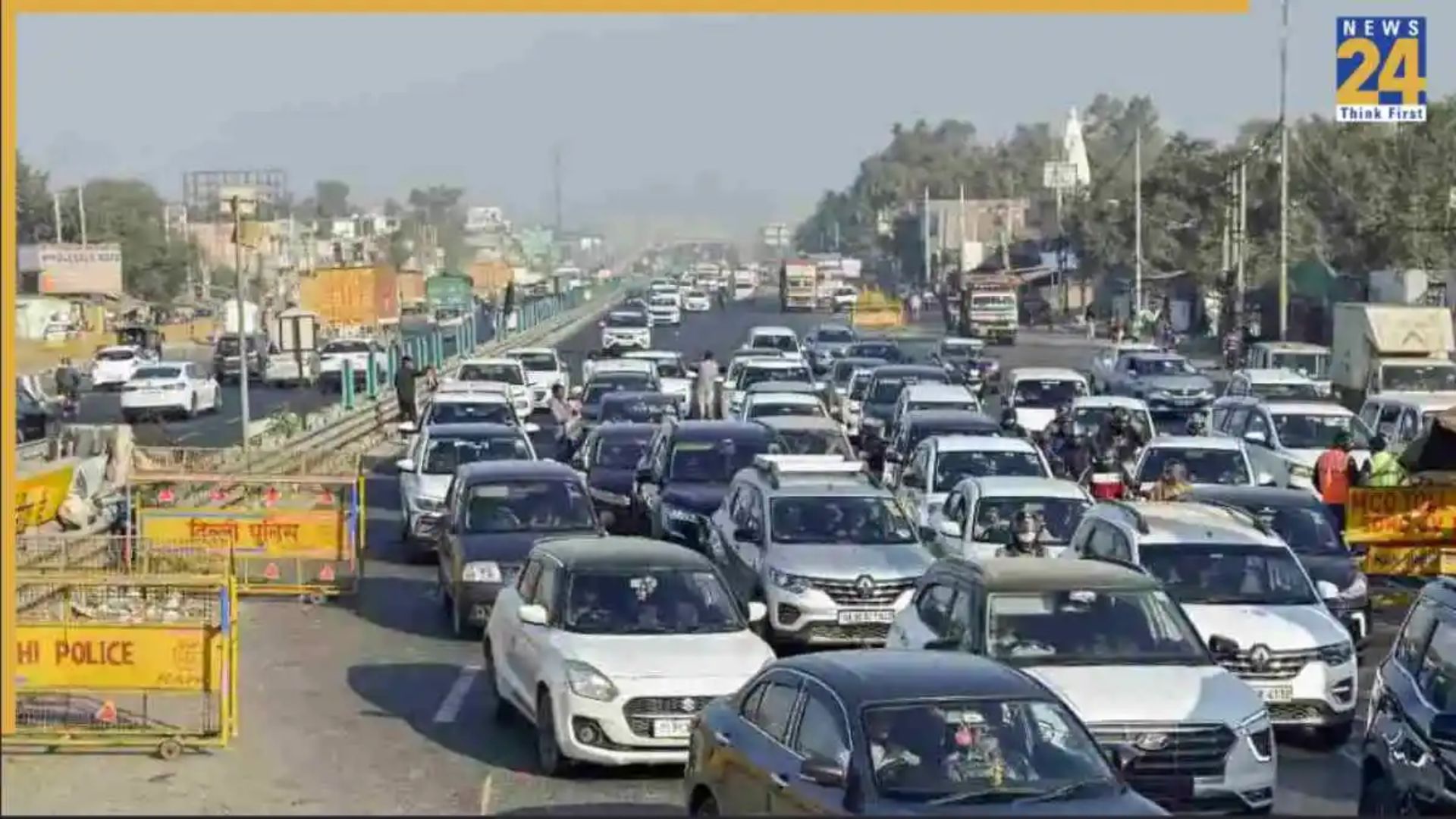 Delhi Traffic Alert! Diversions announced on 11 key Roads till 12 pm Today – check affected Routes