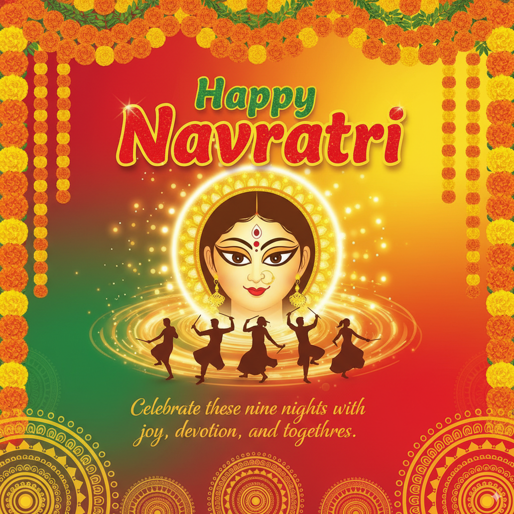 Navratri 2025 wishes: Create images with Google Gemini Nano Banana, ChatGPT to share on WhatsApp – steps and prompts