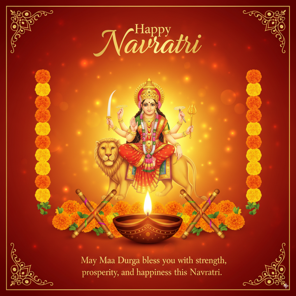 Navratri 2025 wishes: Create images with Google Gemini Nano Banana, ChatGPT to share on WhatsApp – steps and prompts