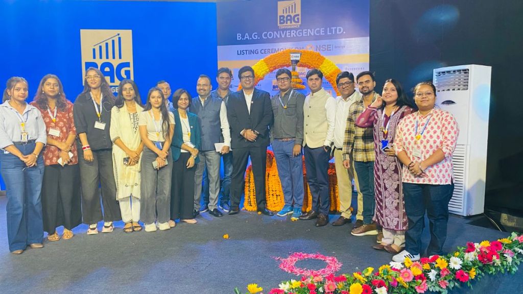 BAG Convergence Limited marks Market Debut with NSE Bell-Ringing Ceremony; Officially Listed on Stock Exchange