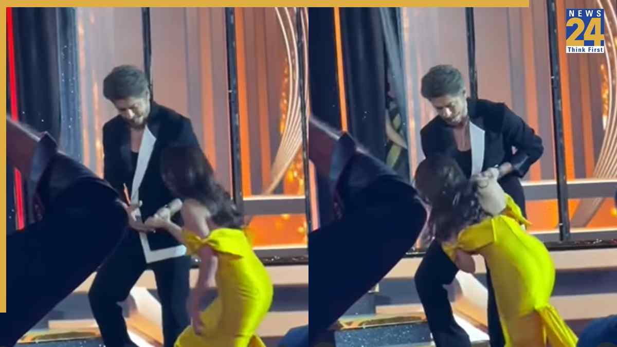 70th Filmfare Awards 2025: Shah Rukh Khan’s gentlemanly gesture with Nitanshi Goel steals the show - WATCH