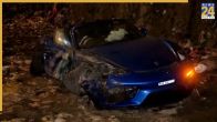 Porsche crashes while racing BMW on Mumbai’s Western Express Highway