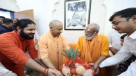 CM Yogi Meets Saints And Sages On Diwali, Presents Gifts