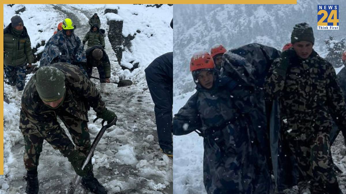 Nepali Security Forces Rescue 1,500 Tourists Stranded in the High-Altitude Areas of Manang