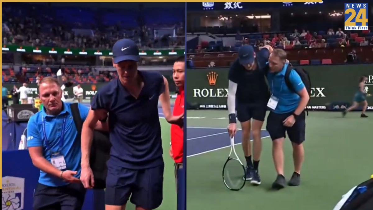 Jannik Sinner had to retire from third round of Shanghai masters