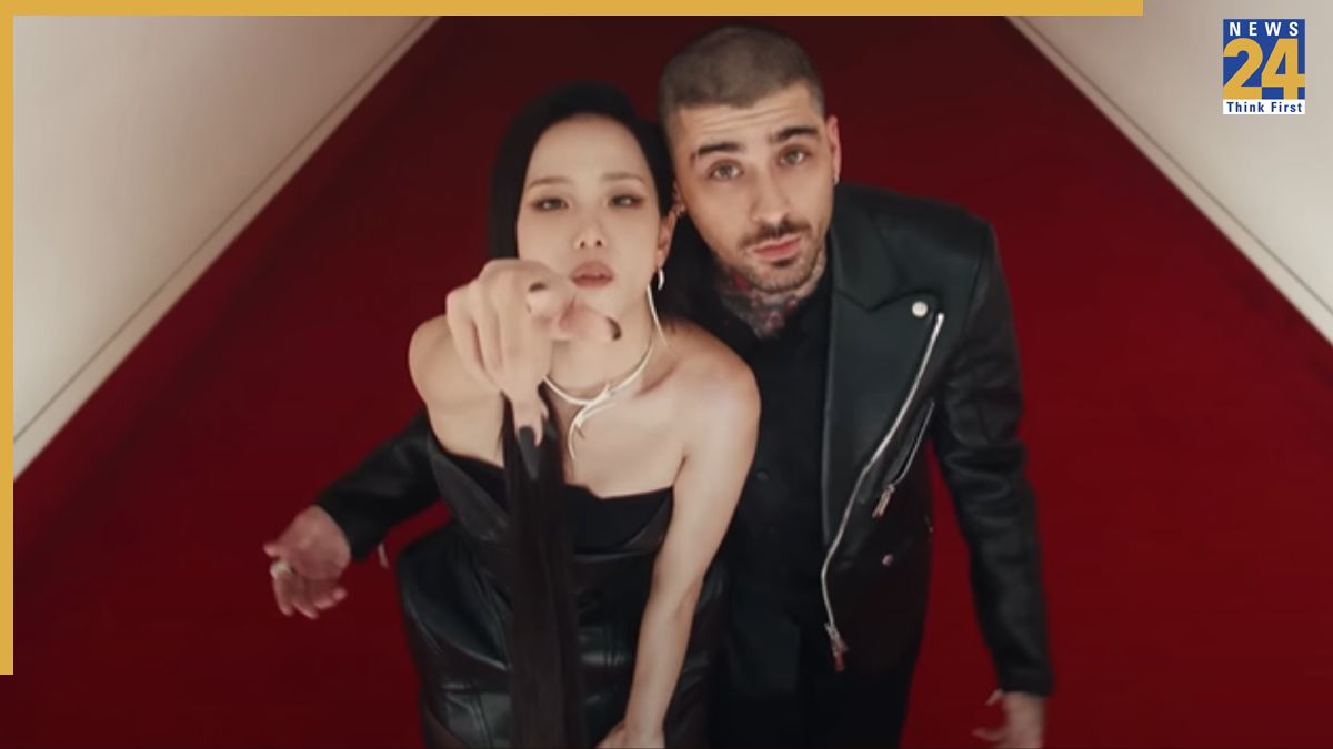 Jisoo and Zayn Malik in 'Eyes Closed' teaser