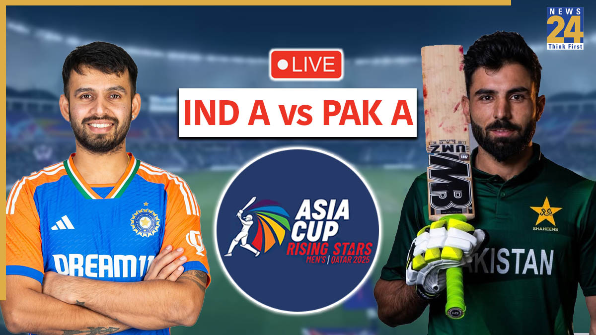 [LIVE] IND A 50-1 (6.0 Overs) | IND A vs PAK A, Rising Stars Asia Cup 2025 match score and updates: Priyansh Arya OUT