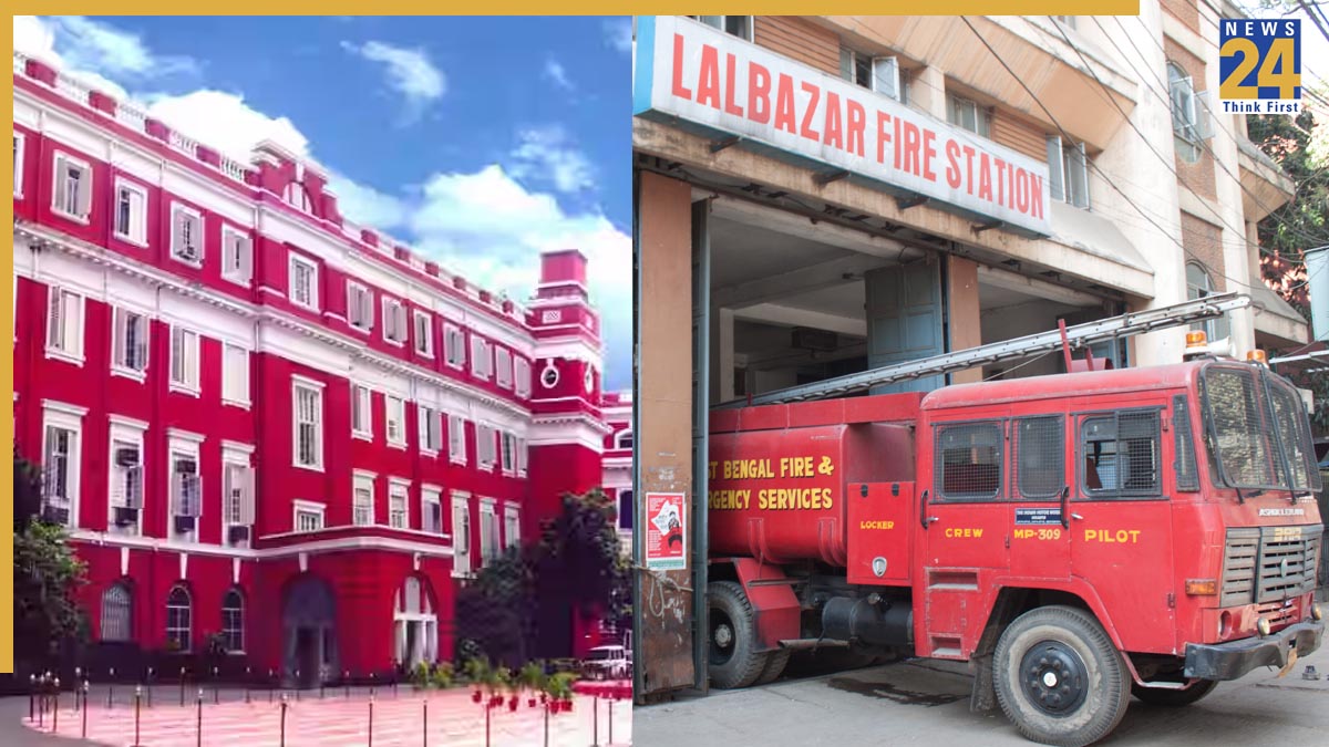 Kolkata News: Massive fire broke out at a warehouse near Lalbazar