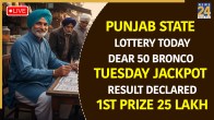 Punjab State Lottery Result Announced - Check winners