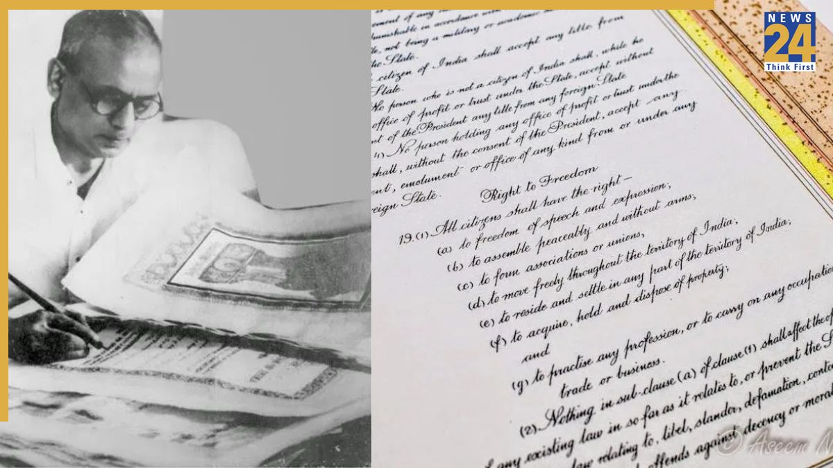 Prem Behari Narain Raizada Who wrote the Indian Constitution by hand in flowing italic style for the first time? Not Babasaheb Ambedkar, he is...
