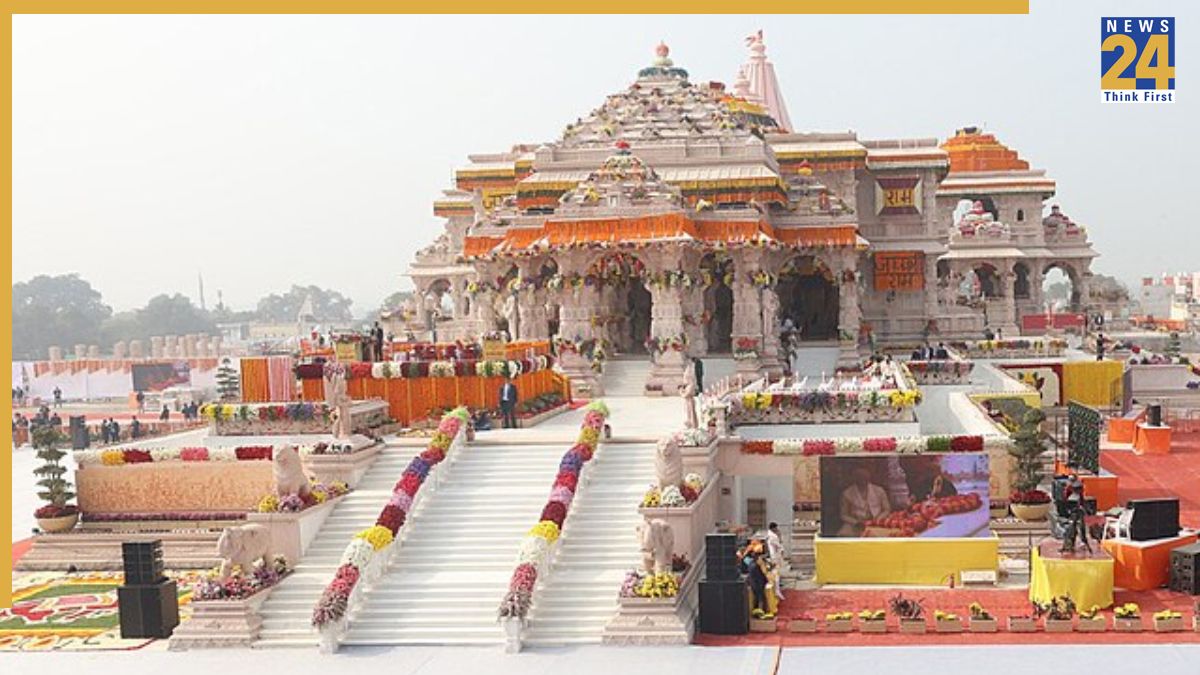 Ram Mandir, Ayodhya Ayodhya's Ram Temple flag returned ahead of ceremony after Defence Ministry suggests changes
