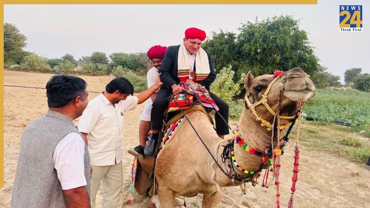 SDM on camel Rajasthan News: SDM and BLOs ride camels to track voters; SIR drive turns tough in Barmer's harsh desert terrain